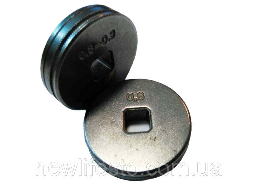 Ролик для напівавтоматів 0.6-0.9 мм. Fe 722529, фото 1