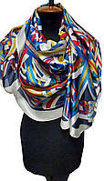 Палантин, шаль Gucci женский шелковый абстракция разноцветный (AB02)