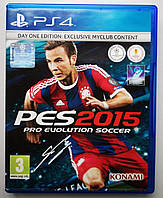 Pro Evolution Soccer 2015 Day One Edition Exclusive Myclub Conten, Б/У, рус. субтит. - диск для PlayStation 4