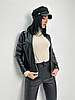 Тонка демісезонна куртка-жакет з екошкіри "Karo" оптом I Норма, фото 2