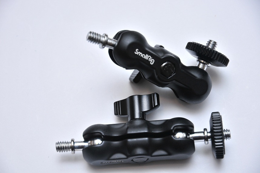 92мм 3D Поворотний шарнір SmallRig затискач 1/4 кульова головка кронштейн Magic Arm Mini, фото 1