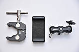 Magic Arm Mini 92мм + струбцина Краб Smallrig 1/4 кульова головка кронштейн шарнір, фото 2