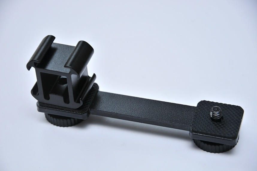 3в1 гарячий башмак трійник планка 1/4 кронштейн спалаху тримач мікрофона, фото 1