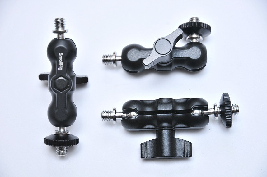 71мм 3D Поворотний шарнір SmallRig 1/4 кульова головка кронштейн Magic Arm Mini, фото 1