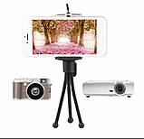 2 в 1 Набір Універсальний гнучкий металевий міні-штатив для смартфона + розсувний тримач восьминіг, фото 6