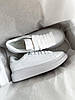 Жіночі кросівки Alexander McQueen White Взуття Олександр Макквін білі шкіряні модні кеди, фото 10