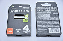 Акумулятори Panasonic Eneloop Pro BK-3HCDE/4BE, 500циклів, АА (пальчикові), номінальна ємність 2600mah (min.