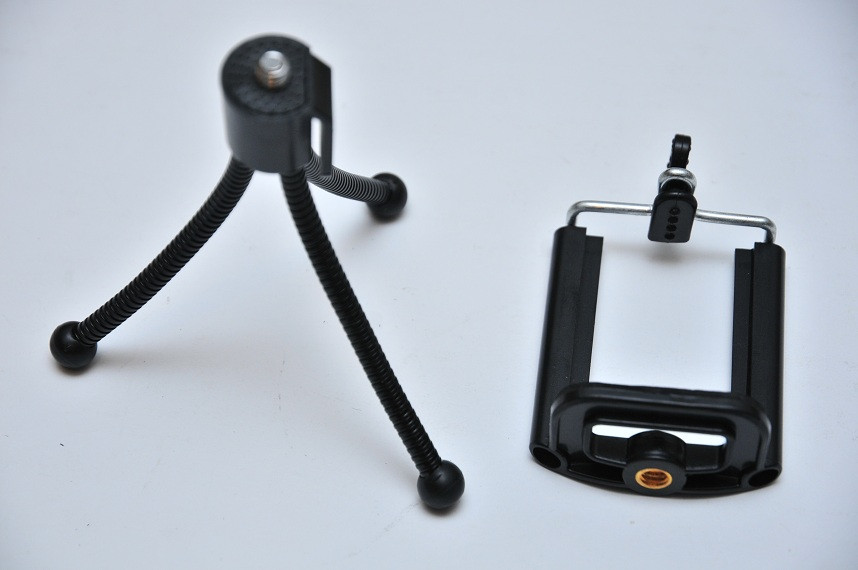 Набір для знімання з телефона (штатив "Вісьміног" + тримач телефона), фото 1