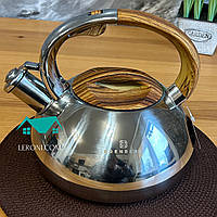 Чайник со свистком 3л из нержавеющей стали Edenberg EB-2435 Чайник для индукционной плиты Чайник газовый