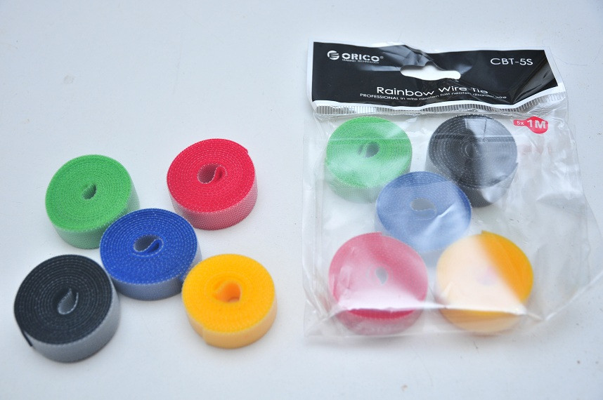 5 шт. Набір Стяжка-липучка для кабелів, фото 1