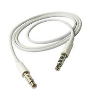 Аудіокабель 3.5 mm AUX, мініджек двосторонній 4 pin TRRS iphone ipad