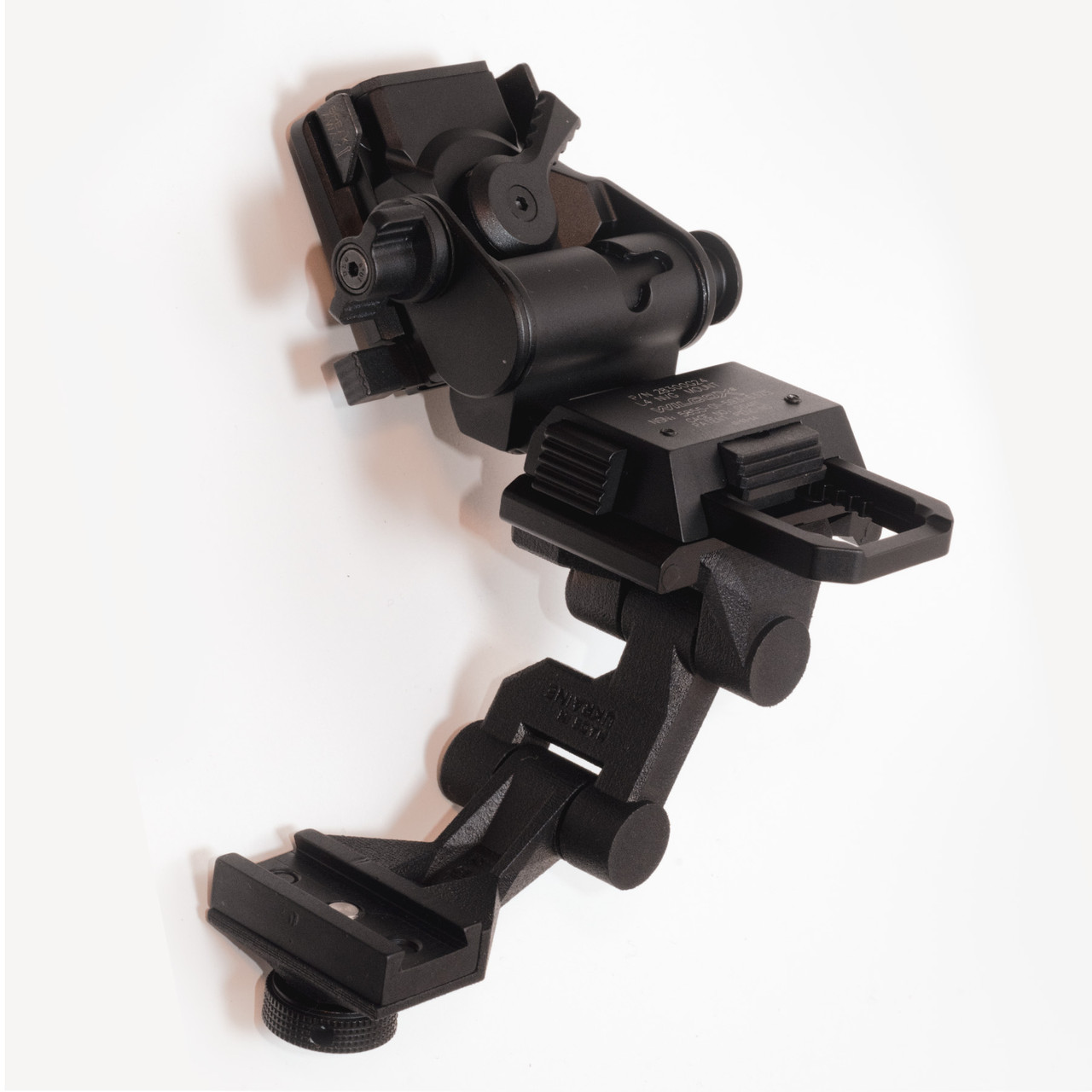 Адаптер J-arm для кріплення на шолом монокулярів з кріпленням типу minirail (MUM rail, «міні-рейка»), фото 1