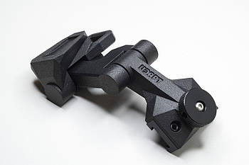 Адаптер J-arm для кріплення на шолом монокулярів з кріпленням типу minirail (MUM rail, «міні-рейка»)