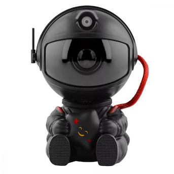 Нічник PRC лазерний проектор зоряного неба Galaxy Projector Astronaut Star Космонавт Black