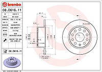 Тормозной диск SKODA OCTAVIA (5E3, NL3, NR3) 2012-2021 г.