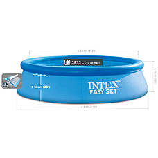 Надувний басейн ✅️Intex 28122 Easy Set Pool (305х76 см) (Картриджний фільтр-насос 1250 л/год), фото 5