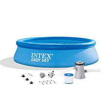 Надувний басейн ✅️Intex 28122 Easy Set Pool (305х76 см) (Картриджний фільтр-насос 1250 л/год), фото 3