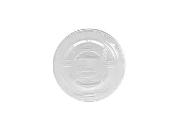 Кришка одноразова РЕТ плоска прозора без отвору до стакану 200-500 мл  1000шт/ящ