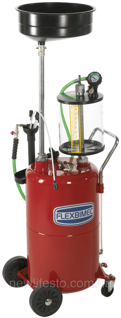 Комбіноване встановлення для заміни оливи місткістю 80 л, з менструерою 10 л. і сталевим зливом для ма, фото 1