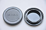 Задня кришка об'єктива + заглушка байонету micro 4/3 Olympus m43 mft, фото 2