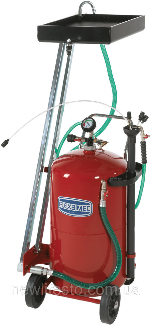 Комбіноване встановлення для заміни оливи місткістю 80 л. і сталевим зливом для олії 10 л., фото 1