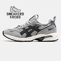 Мужские кроссовки Asics Gel-1090 v2 Grey Black, кроссовки Асикс Гель 1090 серые 43