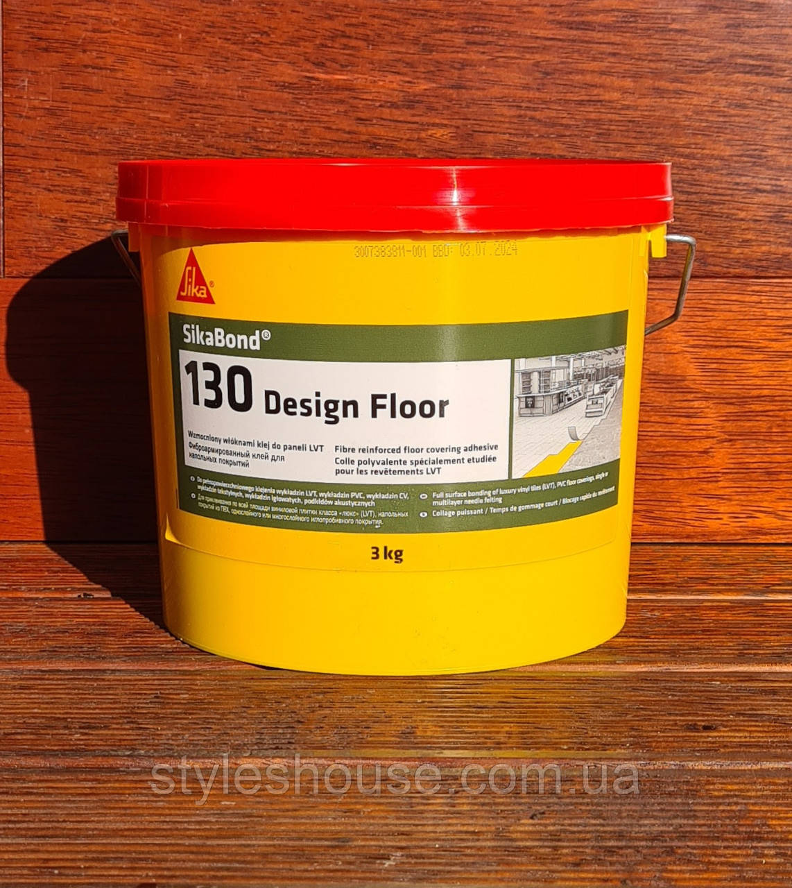 Однокомпонентный дисперсионный клей для винила Sika (Швейцария) Bond-130 Design Floor, 3 кг, арт. 555003 - фото 1 - id-p2101492060