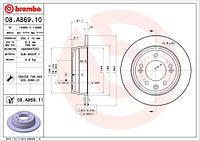 Тормозной диск KIA CEE'D (ED) / HYUNDAI I30 (FD) / KIA SPORTAGE (SL) 2006-2015 г.