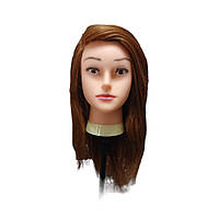 Голова для моделирования причесок из натуральных волос GLV-DC65C