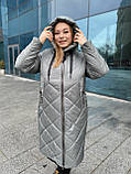 Жіночий довгий демісезонний плащ, пальто, куртка, фото 6