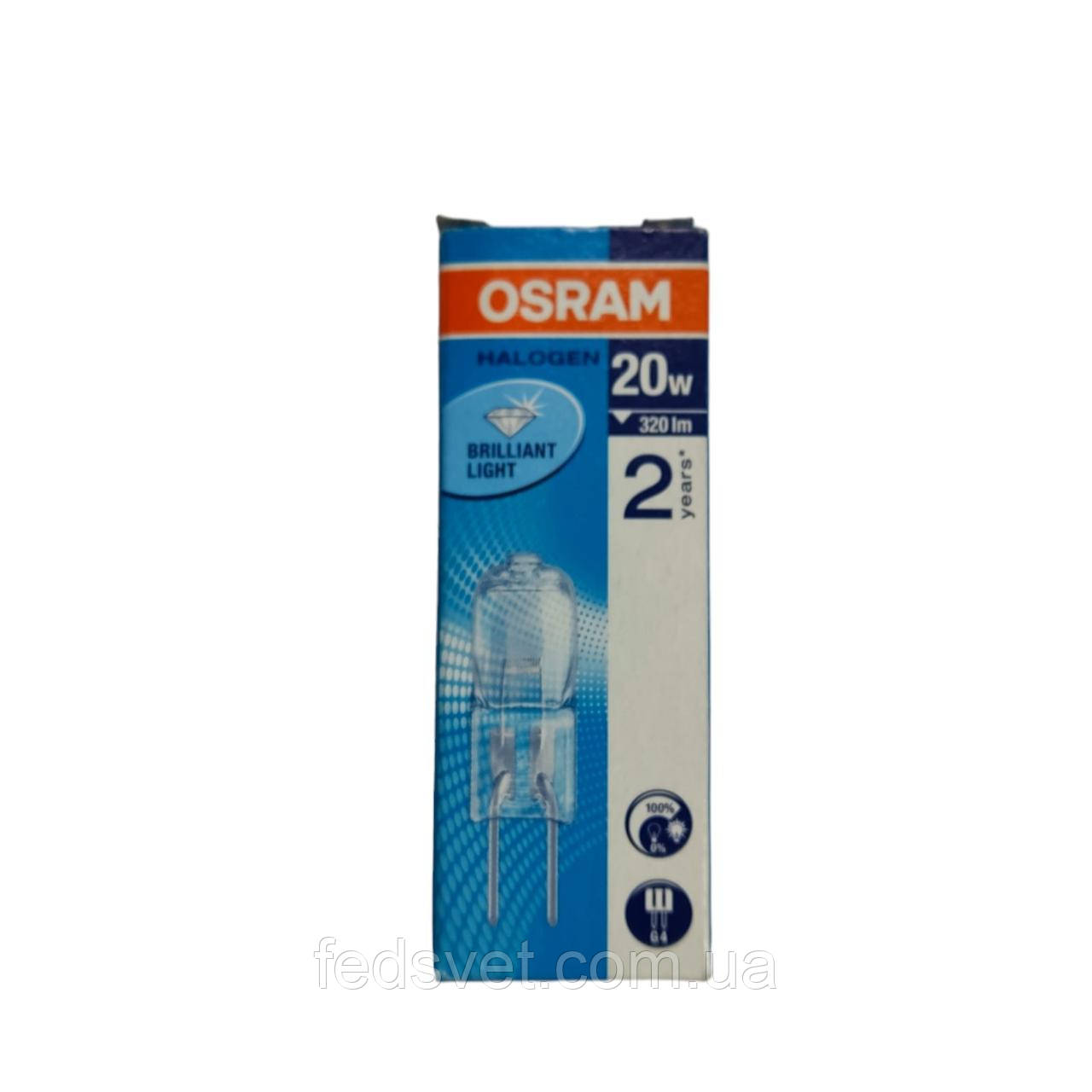 Лампа 20W 12V G4 HALOSTAR STANDART галогенна