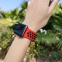 Apple Watch band 39mm-41mm ремінець бежево- темно-сірий