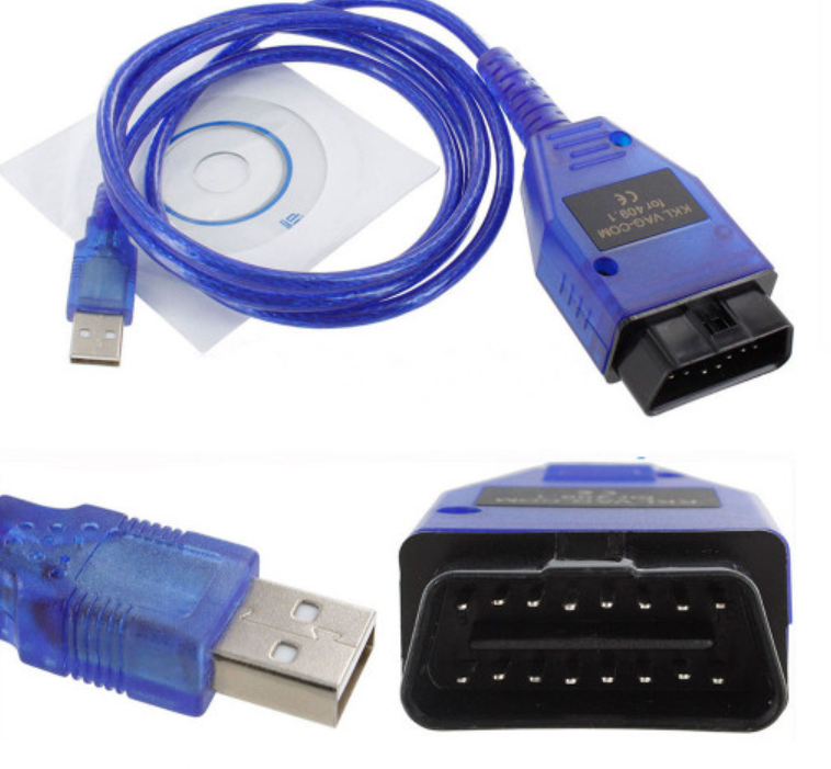 АВТОСКАНЕР K-LINE KKL VAG COM 409.1 чіп  ch340, фото 1