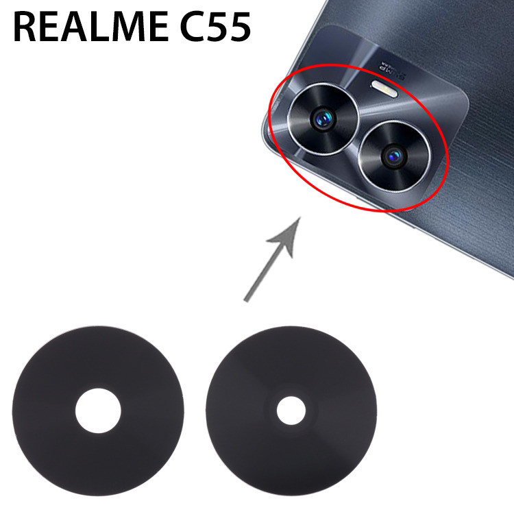 Скло камери для Realme C55 комплект 2 шт.