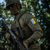 M-Tac нашивка прапор України з гербом (80х50 мм) вертикальна Full Color/GID, фото 3