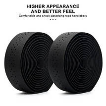 Обмотка керма RideRace PRO Comfort стрічка для шосейного велосипеда (чорна), фото 3
