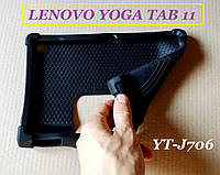 Чорний силіконовий чохол для Lenovo Yoga Tab 11 Storm grey (YT-J706F J706X) футляр гума леново йога 11