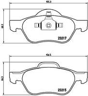 Тормозные колодки дисковые RENAULT SCENIC (JM0/1_) 2001-2014 г.