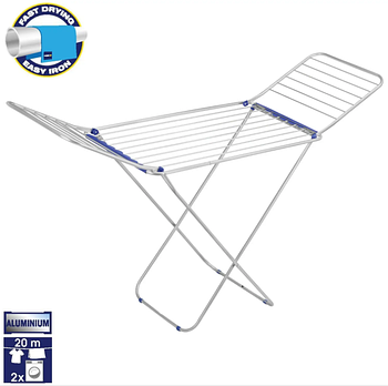 Розкладна Сушарка для білизни підлогова домашня Casa Si Elegant 20m Silver (CS92729U06) Австрія