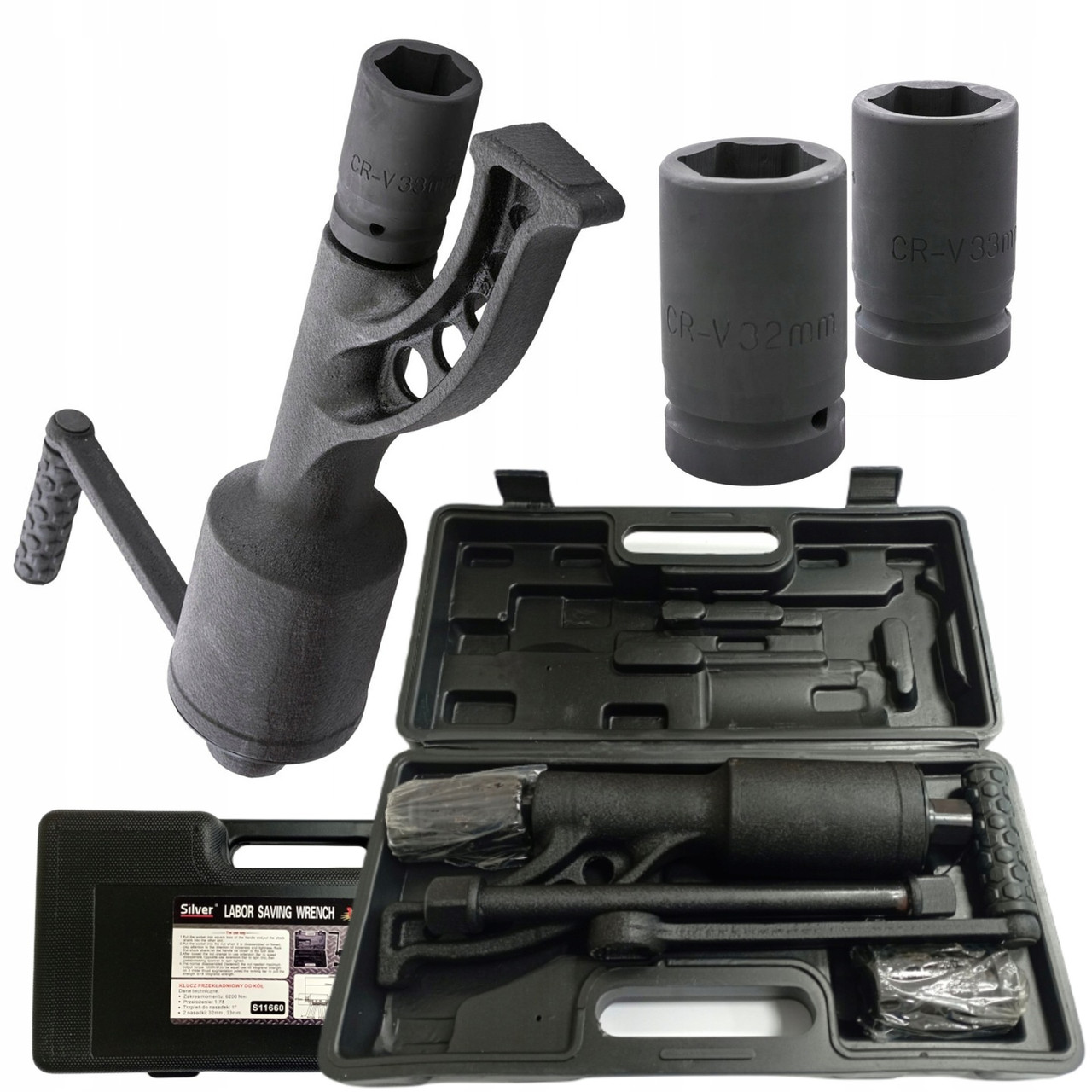 Ключ балонний роторний Silver 1:78 6200 Нм "1" для вантажних автомобілів S11660, фото 1