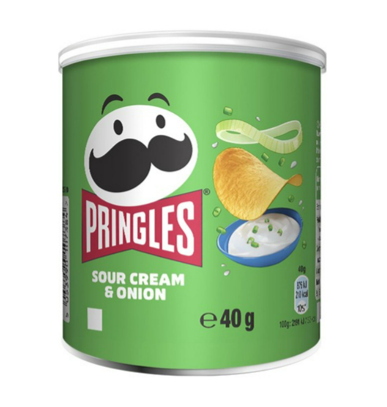 Pringles mini Sour Cream & Onion 40g 1/12, фото 1