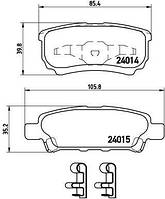 Тормозные колодки дисковые CHRYSLER 200 / DODGE AVENGER 2000-2017 г.