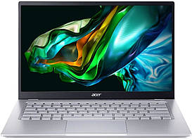 Ноутбук Acer Swift Go 14 SFG14-41-R8JV (NX.KG3EU.002) Pure Silver UA UCRF Гарантія 12 місяців