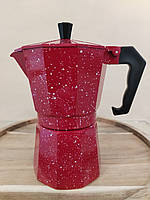 BN-159 Гейзерная кофеварка мрамор - 6 чашек (300мл)