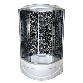 Гідробокс TKF90 Чорна павутина BG 90x90x215 глибокий піддон