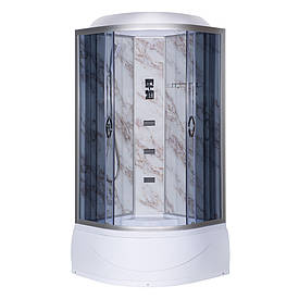 Гідробокс TKF90 Мармур BG 90x90x215 глибокий піддон