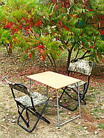 Купити стіл та стільці для пікніка риболовлі туристичні меблі "Кріпиш ФП2+2+п" крісло складане рибальське пром