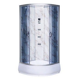 Гідробокс TKF90-30 Мармур BG 90x90x215 середній піддон