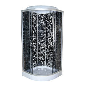 Гідробокс TKF100/1 Black Web BG 100х100x215 низький піддон