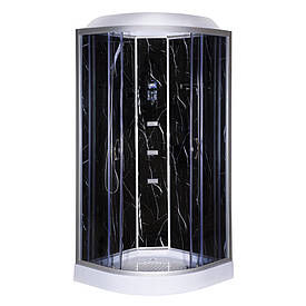 Гідробокс TKF90/1 Чорний онікс BG 90x90x215 низький піддон